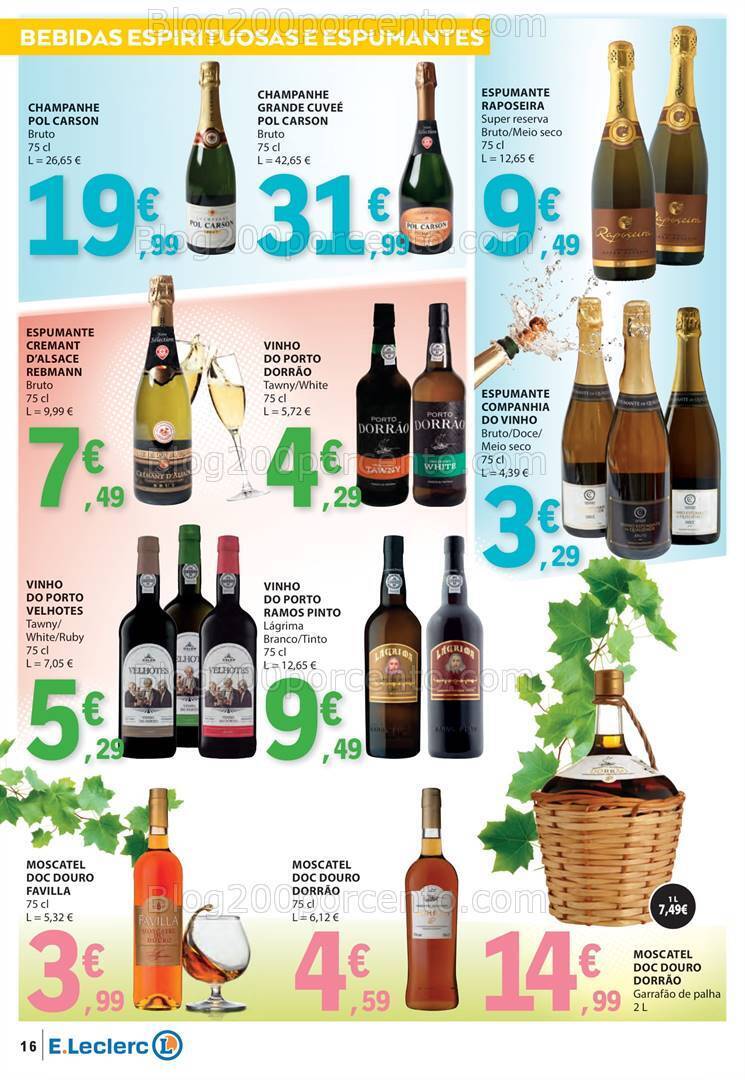 Antevisão Folheto E-LECLERC Especial Bebidas Gelados e Iogurtes Promoções de 18 a 30 junho
