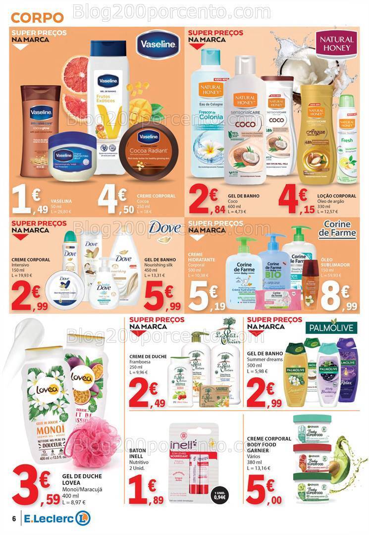 Antevisão Folheto E-LECLERC Especial Beleza Verão Promoções de 2 a 14 julho
