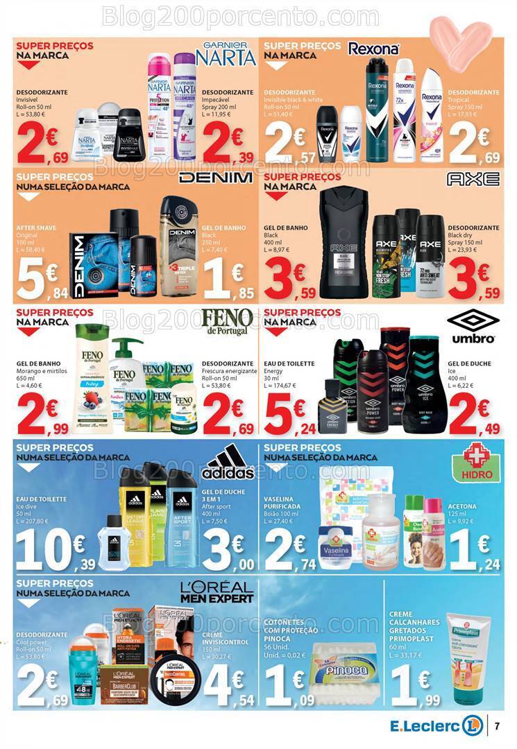 Antevisão Folheto E-LECLERC Especial Beleza Verão Promoções de 2 a 14 julho