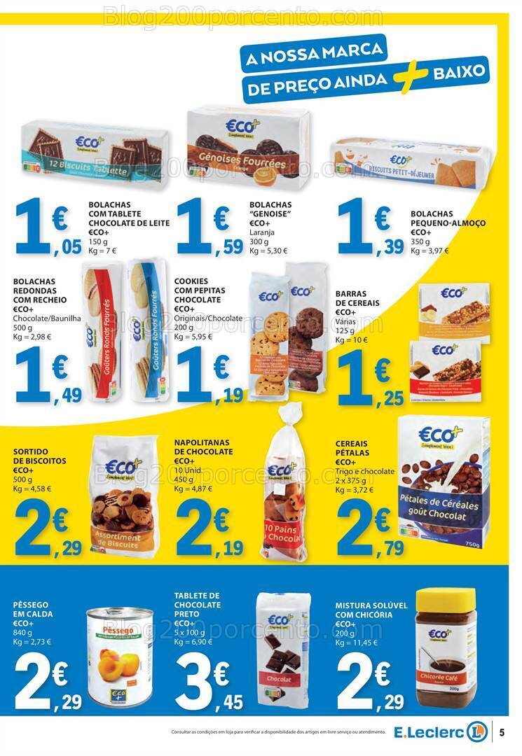 Antevisão Folheto E-LECLERC ECO+ Promoções de 9 a 21 janeiro