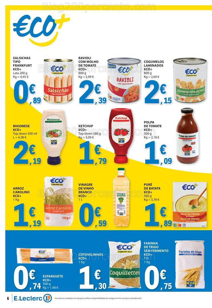 Antevisão Folheto E-LECLERC ECO+ Promoções de 9 a 21 janeiro