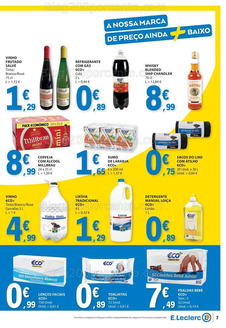 Antevisão Folheto E-LECLERC ECO+ Promoções de 9 a 21 janeiro