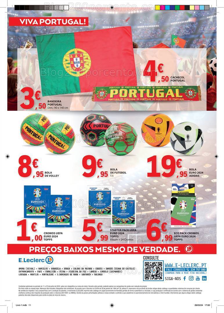 Antevisão Folheto E-LECLERC Especial Europeu Promoções de 11 a 23 junho