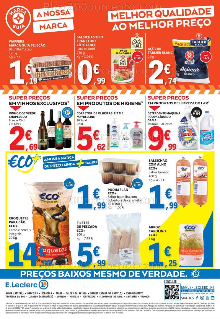 Antevisão Folheto E-LECLERC Promoções Fim de Semana - 26 a 28 julho