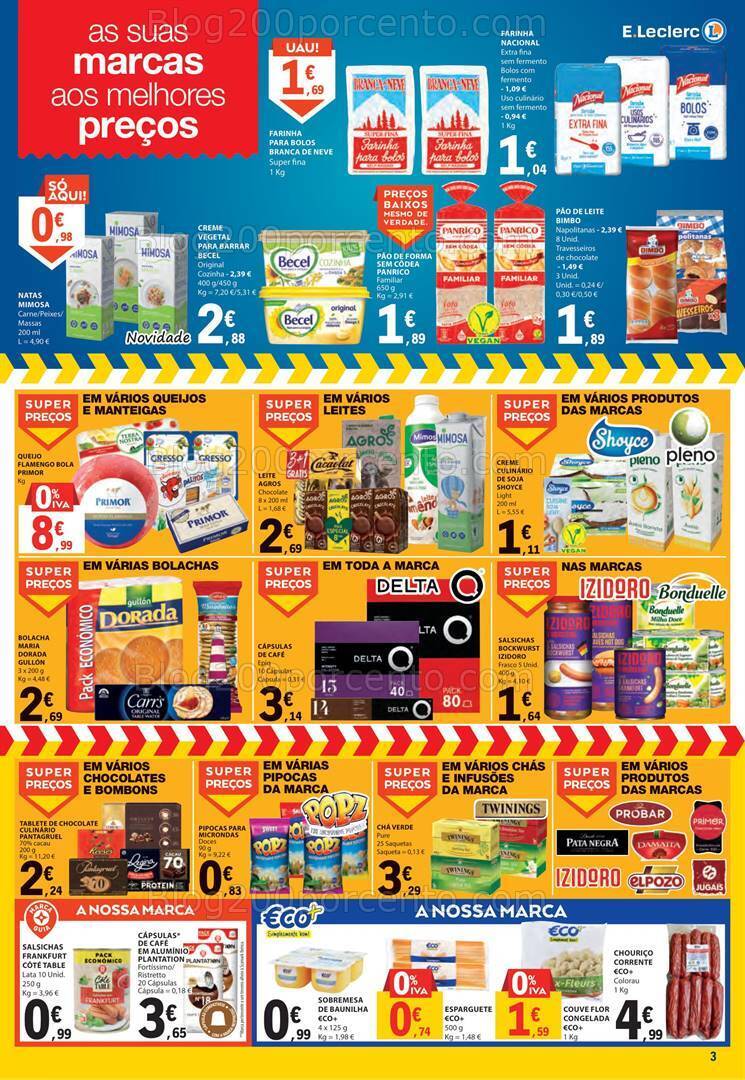 Antevisão Folheto E-LECLERC Promoções Fim de Semana - 3 a 5 novembro