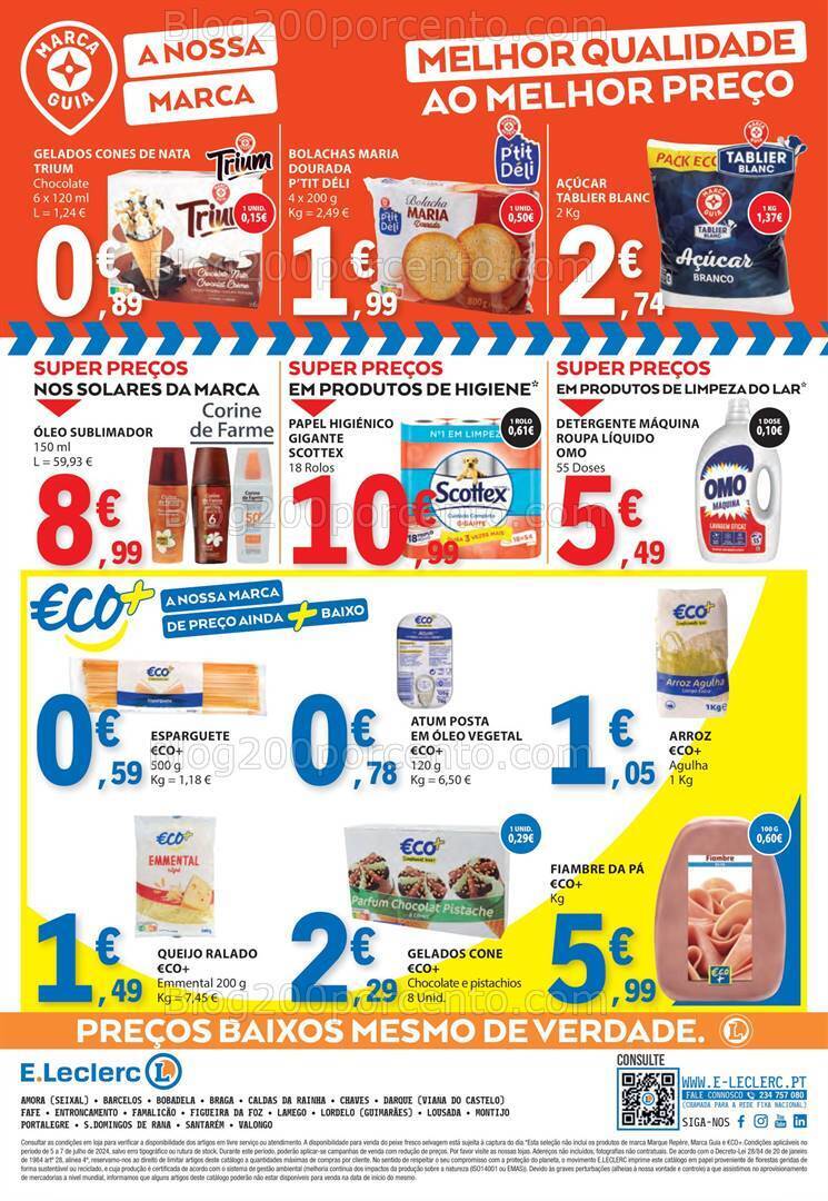 Antevisão Folheto E-LECLERC Promoções Fim de Semana - 5 a 7 junho
