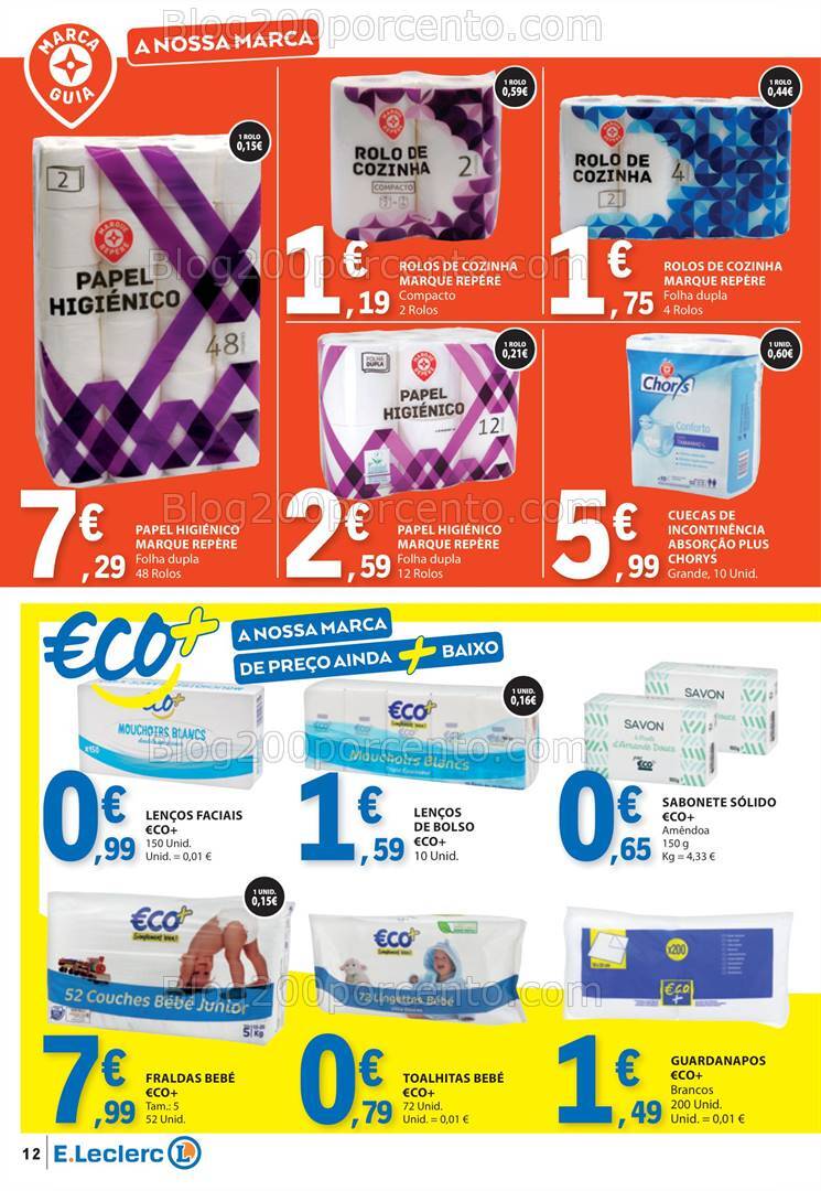 Antevisão Folheto E-LECLERC Marca Própria Promoções de 10 a 22 setembro
