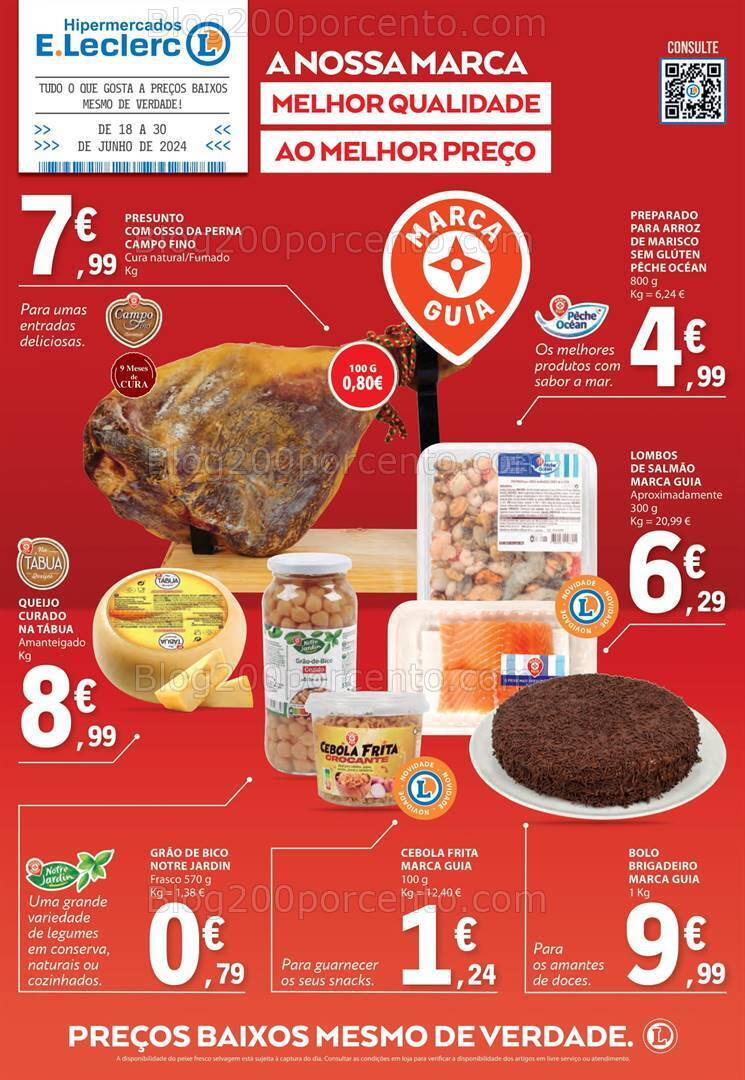 Antevisão Folheto E-LECLERC Guia Promoções de 18 a 30 junho