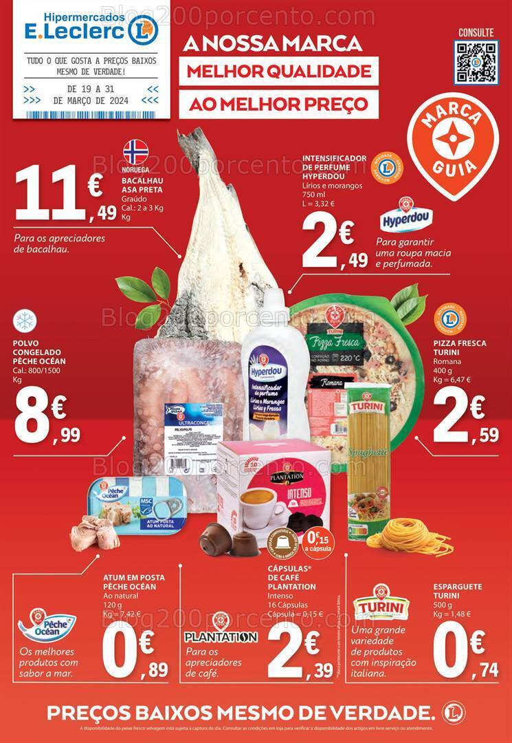 Antevisão Folheto E-LECLERC Especial Marca Guia Promoções de 19 a 31 março