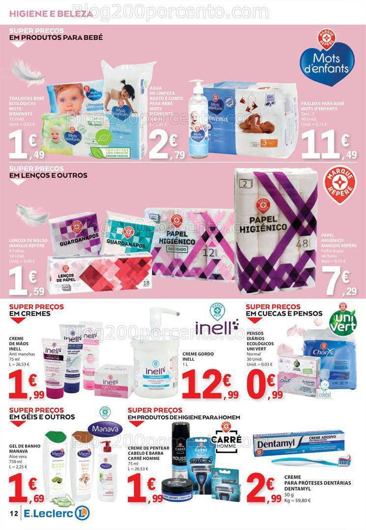 Antevisão Folheto E-LECLERC Especial Marca Guia Promoções de 19 a 31 março