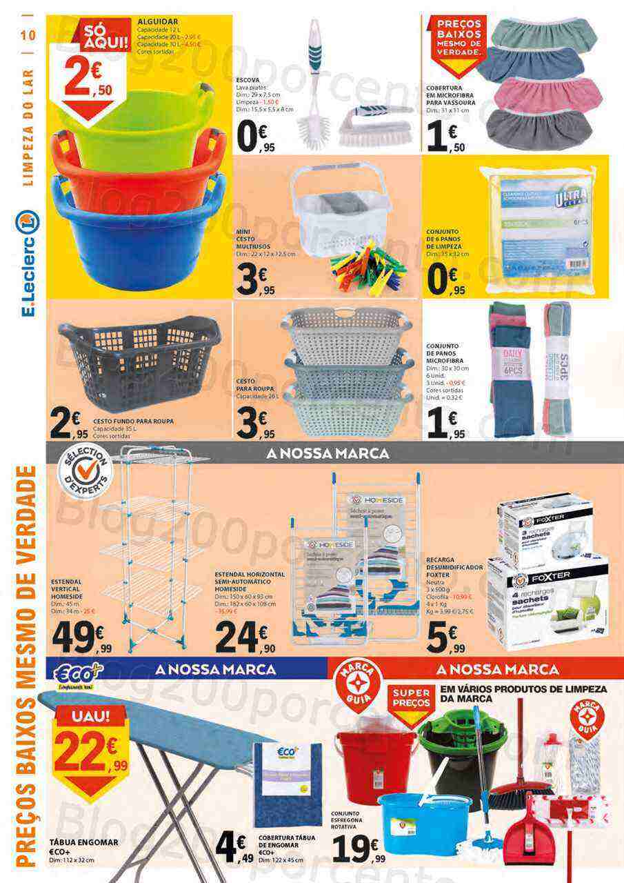 Antevisão Folheto E-LECLERC Limpeza do Lar Promoções de 14 a 26 março