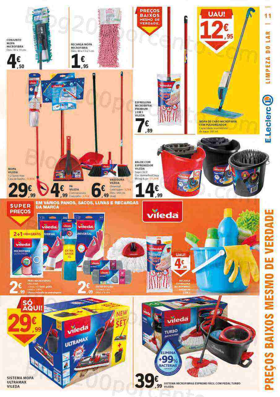 Antevisão Folheto E-LECLERC Limpeza do Lar Promoções de 14 a 26 março