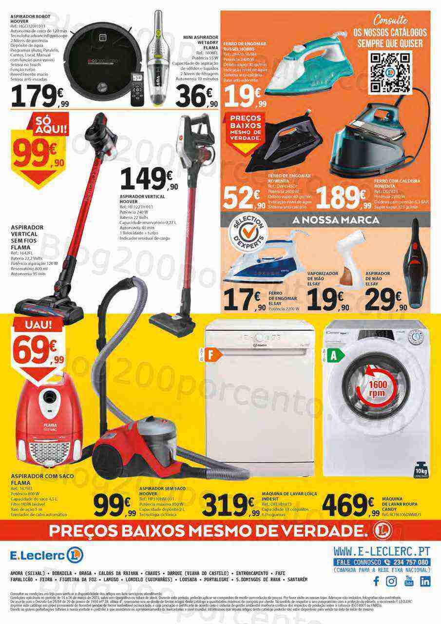 Antevisão Folheto E-LECLERC Limpeza do Lar Promoções de 14 a 26 março