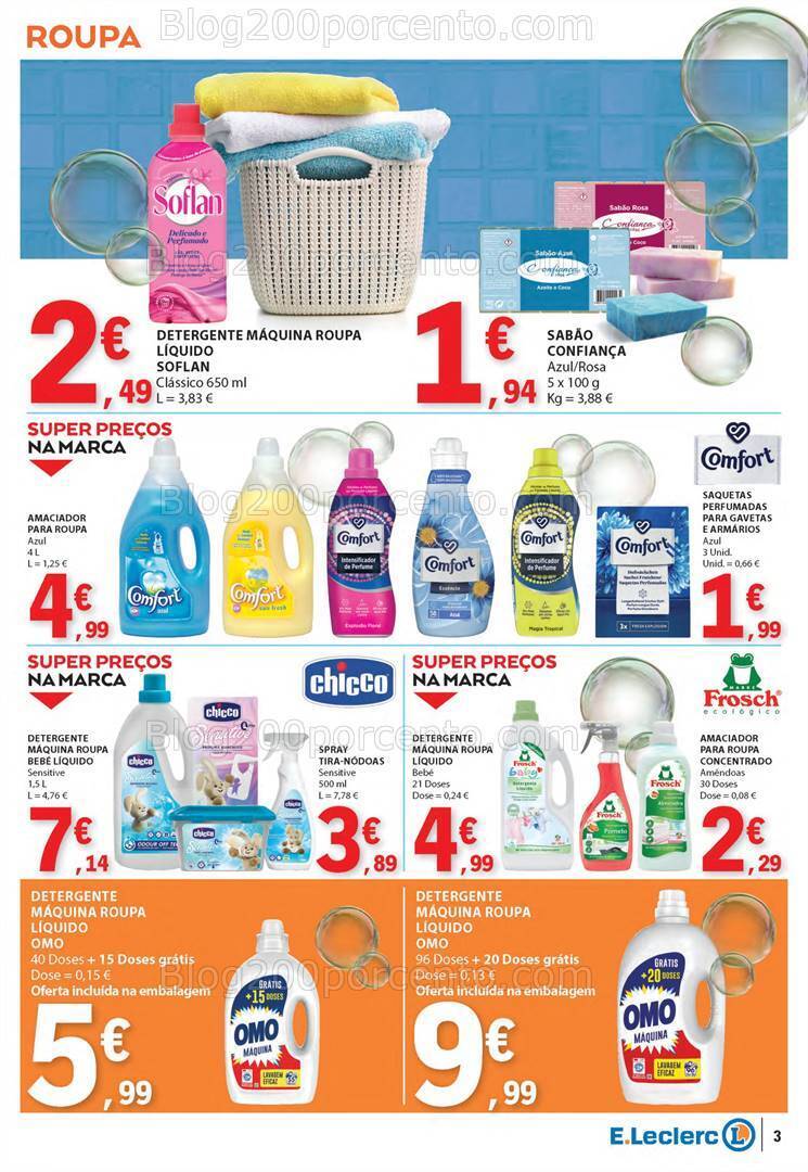 Antevisão Folheto E-LECLERC Especial Limpeza de 5 a 17 março
