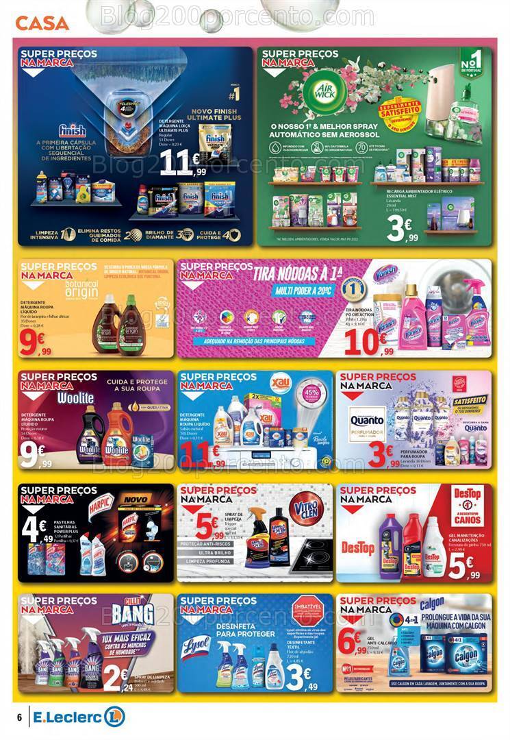 Antevisão Folheto E-LECLERC Especial Limpeza de 5 a 17 março