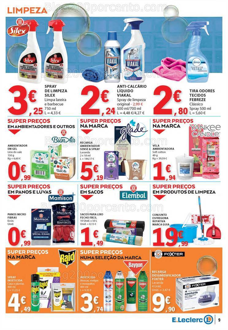 Antevisão Folheto E-LECLERC Especial Limpeza de 5 a 17 março