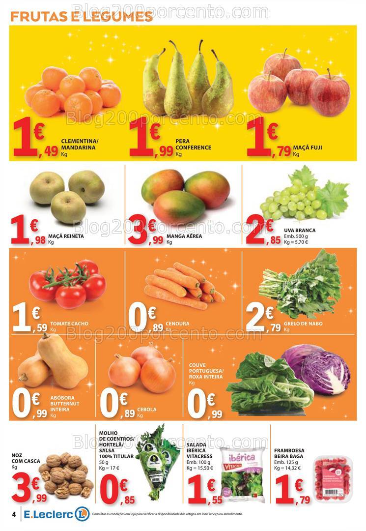 Antevisão Folheto E-LECLERC Natal Promoções de 19 a 24 dezembro