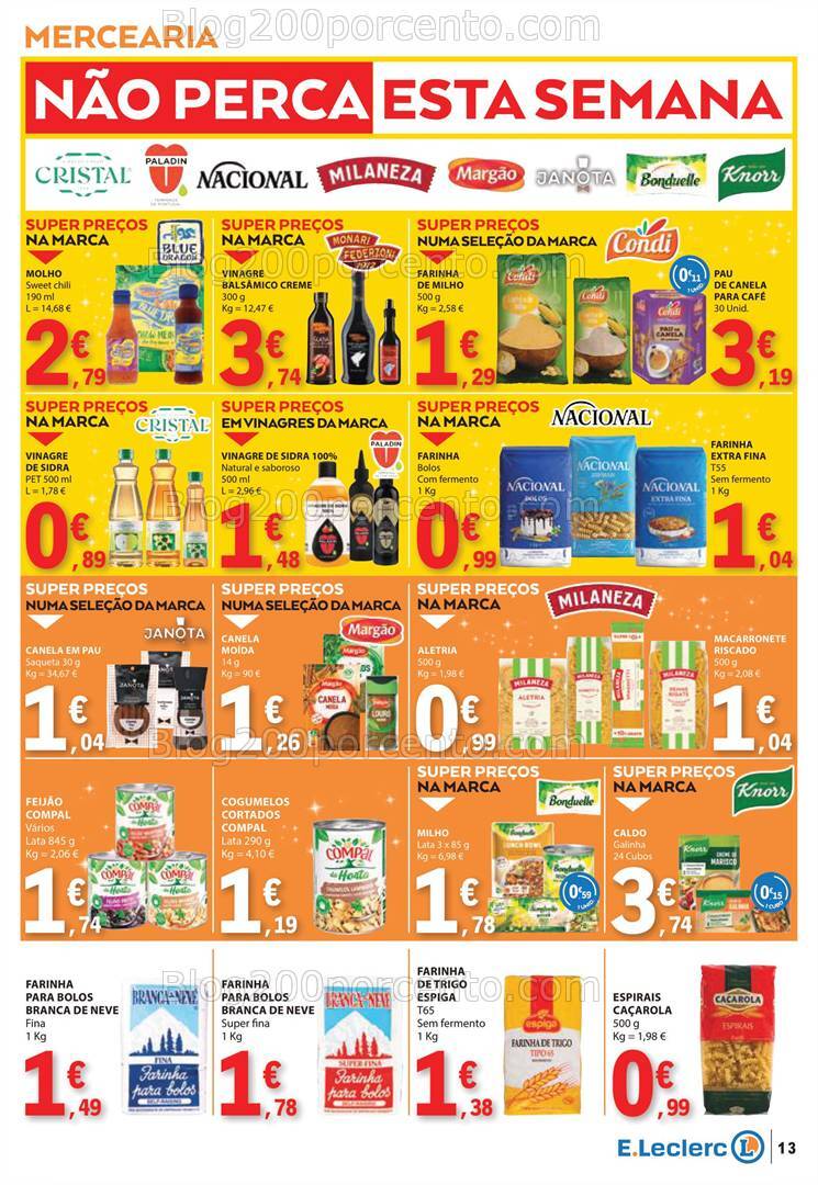 Antevisão Folheto E-LECLERC Natal Promoções de 19 a 24 dezembro
