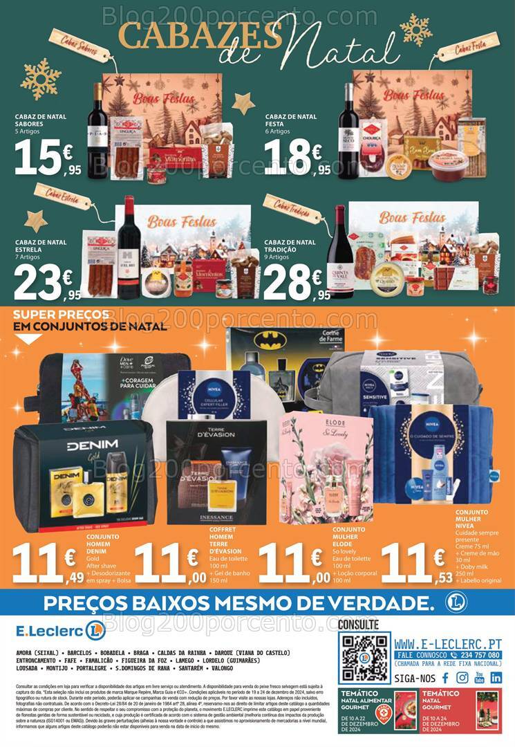 Antevisão Folheto E-LECLERC Natal Promoções de 19 a 24 dezembro