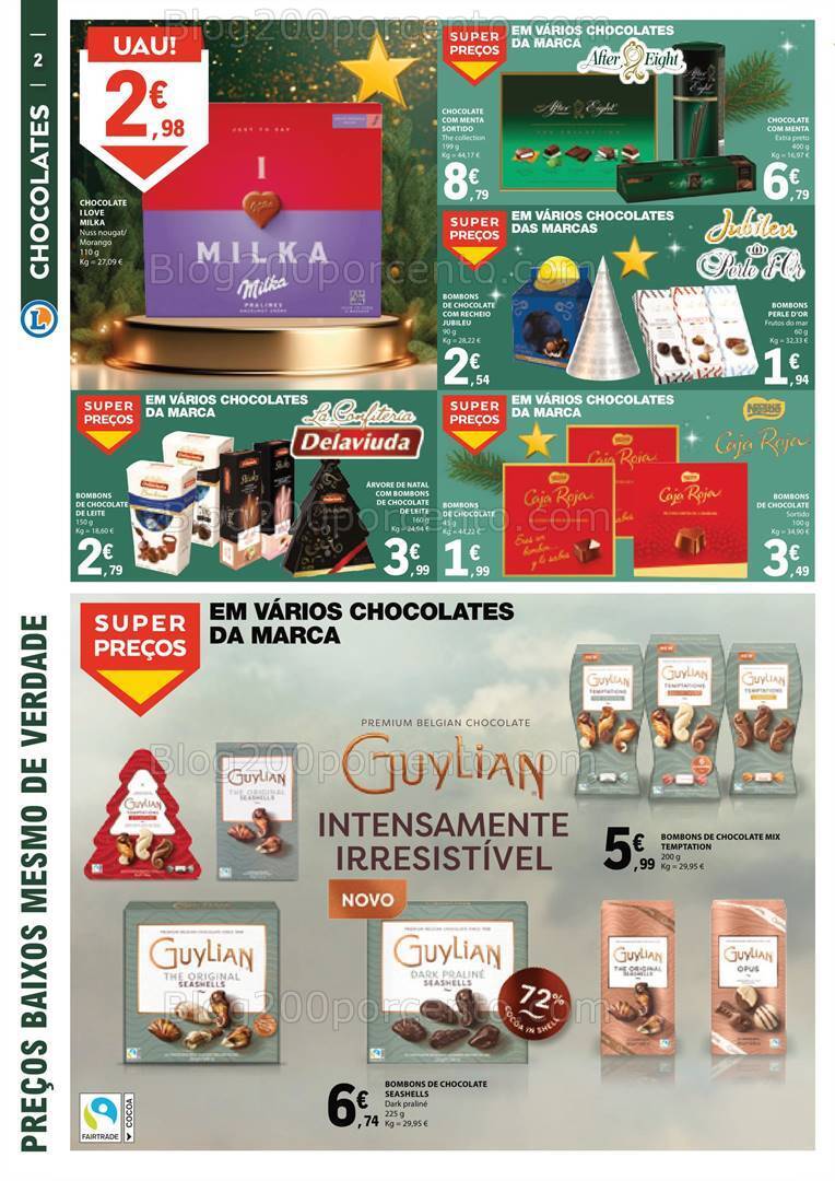 Antevisão Folheto E-LECLERC Natal Alimentar + Presentes Promoções de 5 a 17 dezembro