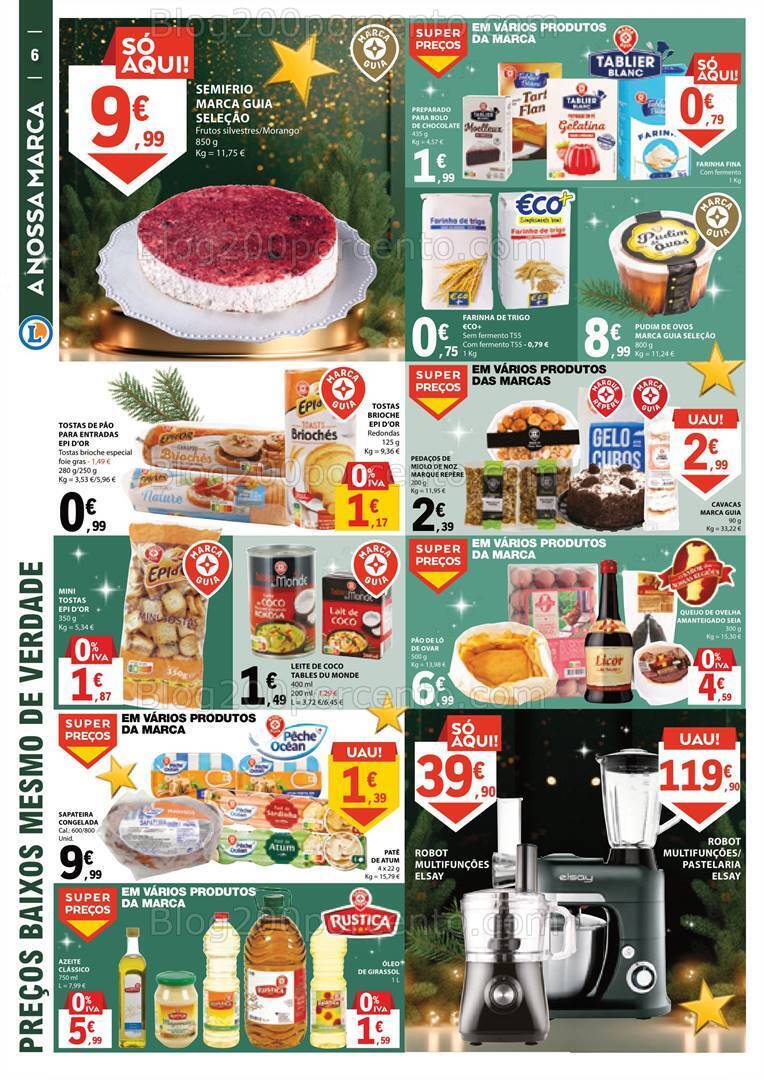 Antevisão Folheto E-LECLERC Natal Alimentar + Presentes Promoções de 5 a 17 dezembro