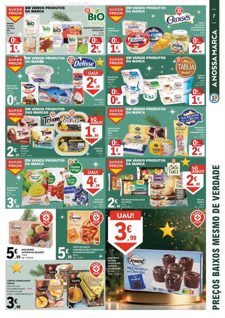 Antevisão Folheto E-LECLERC Natal Alimentar + Presentes Promoções de 5 a 17 dezembro