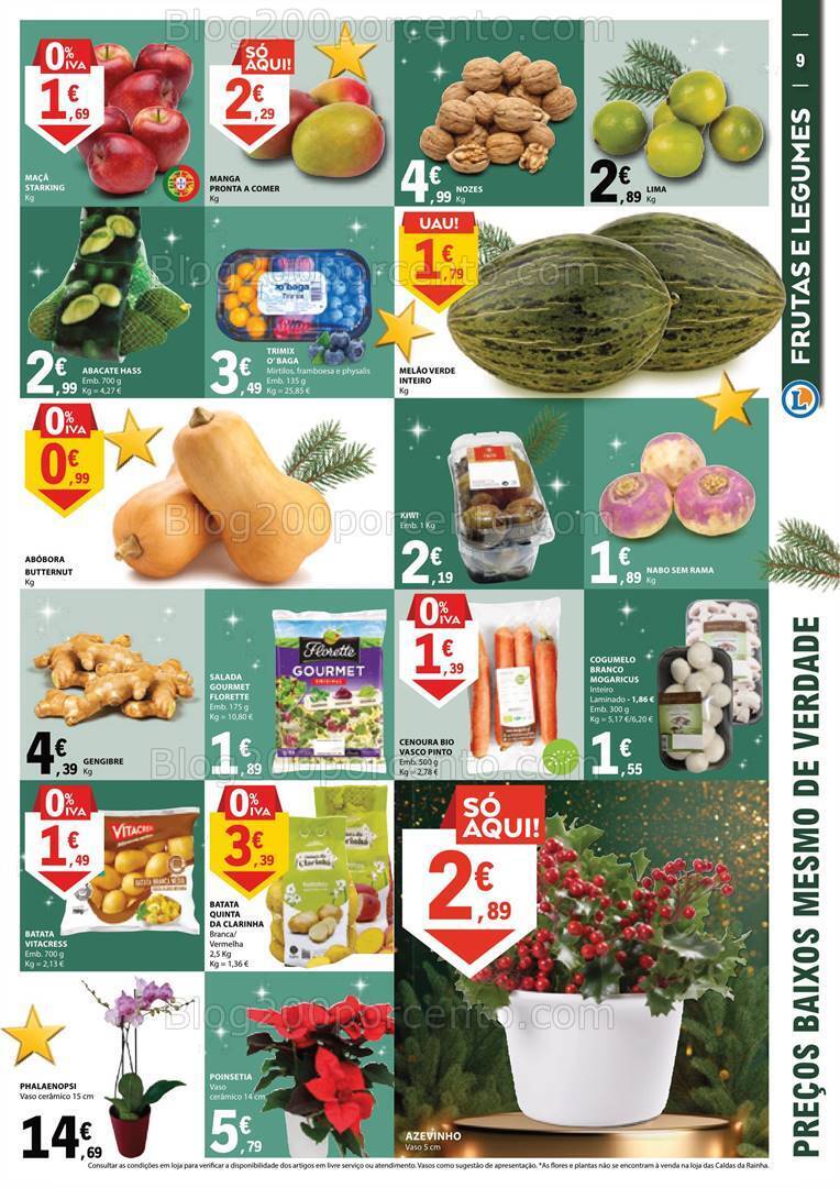 Antevisão Folheto E-LECLERC Natal Alimentar + Presentes Promoções de 5 a 17 dezembro