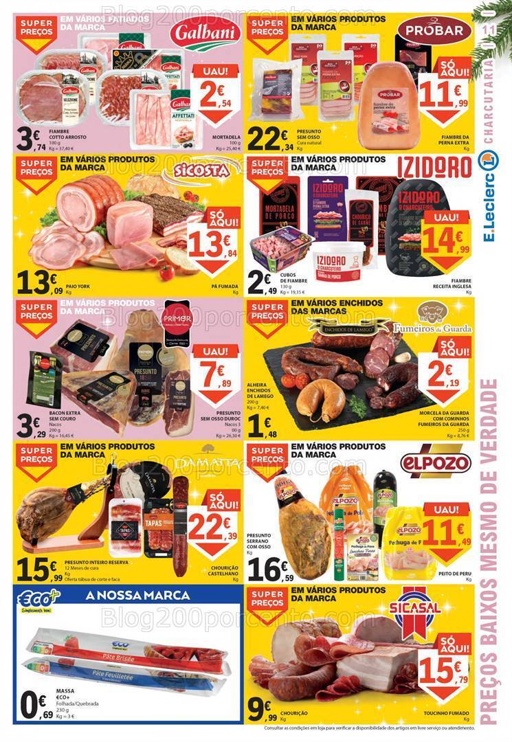Antevisão Folheto E-LECLERC Natal e Ano Novo Promoções de 21 a 31 dezembro