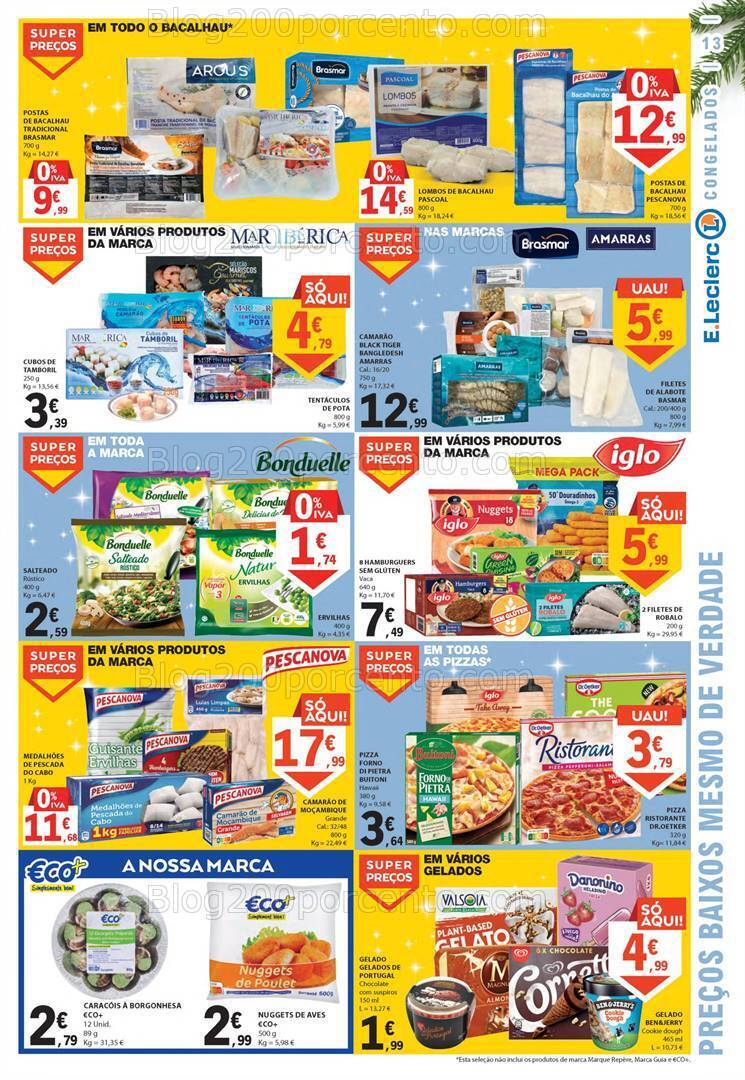 Antevisão Folheto E-LECLERC Natal e Ano Novo Promoções de 21 a 31 dezembro