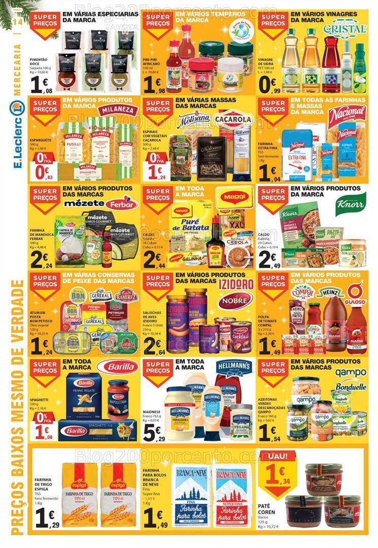 Antevisão Folheto E-LECLERC Natal e Ano Novo Promoções de 21 a 31 dezembro