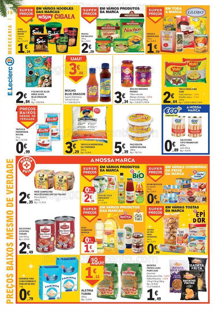 Antevisão Folheto E-LECLERC Natal e Ano Novo Promoções de 21 a 31 dezembro