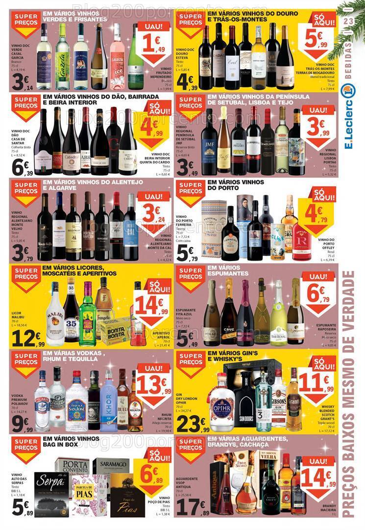 Antevisão Folheto E-LECLERC Natal e Ano Novo Promoções de 21 a 31 dezembro