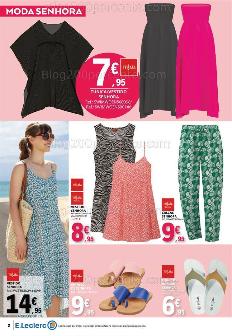 Antevisão Folheto E-LECLERC Especial Praia Promoções de 11 a 30 junho