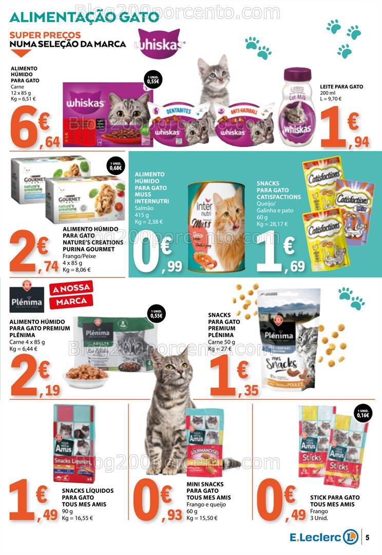 Antevisão Folheto E-LECLERC Especial Feira Animais Promoções de 1 a 13 outubro