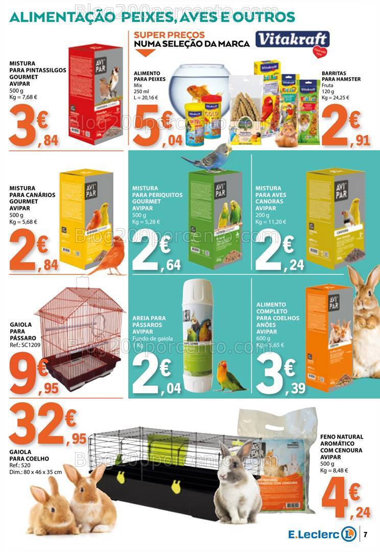 Antevisão Folheto E-LECLERC Especial Feira Animais Promoções de 1 a 13 outubro