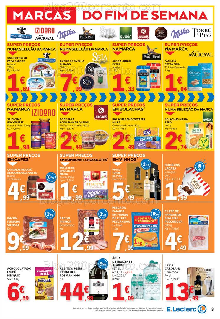 Antevisão Folheto E-LECLERC Promoções Fim de Semana - 14 a 16 fevereiro