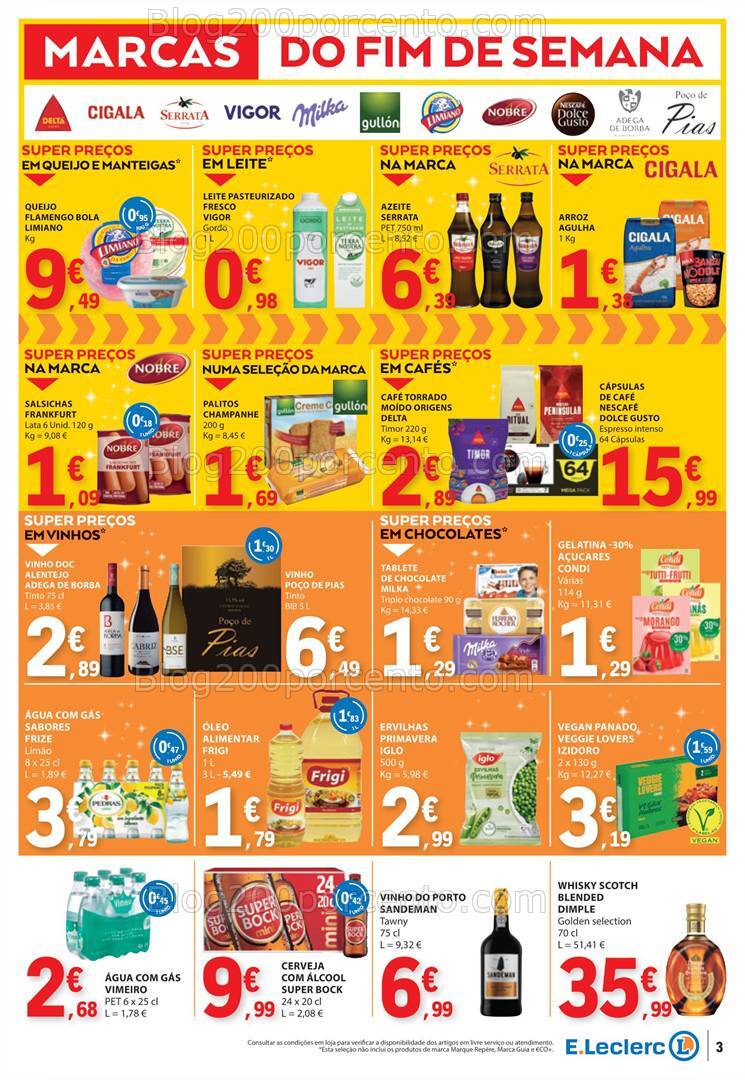 Antevisão Folheto E-LECLERC Promoções Fim de Semana - 20 a 22 dezembro