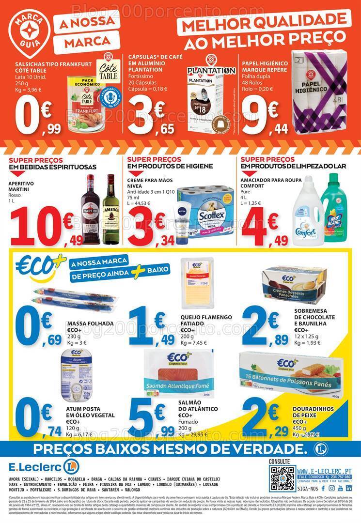 Antevisão Folheto E-LECLERC Promoções Fim de Semana - 23 a 25 fevereiro