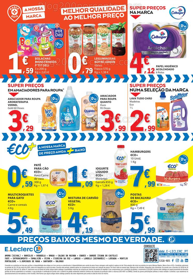 Antevisão Folheto E-LECLERC Promoções Fim de Semana - 28 a 30 março
