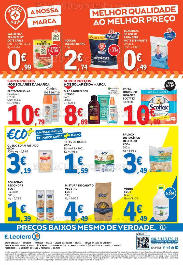 Antevisão Folheto E-LECLERC Promoções Fim de Semana - 31 maio a 2 junho