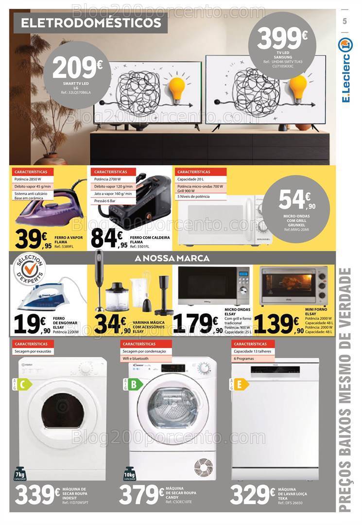 Antevisão Folheto E-LECLERC Halloween + Bazar Promoções de 12 a 25 outubro