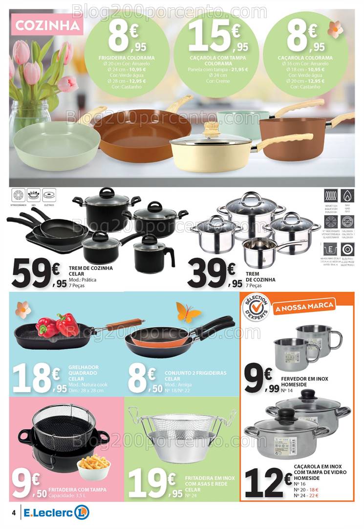 Antevisão Folheto E-LECLERC Bazar Promoções de 10 a 23 abril