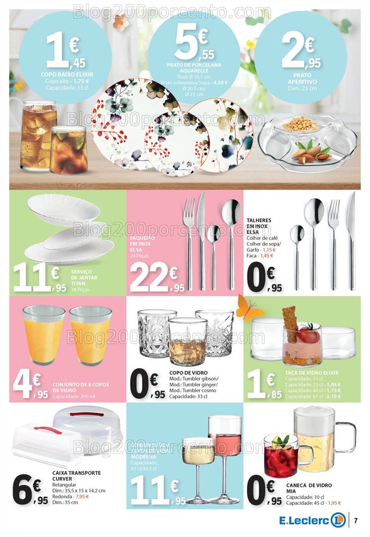 Antevisão Folheto E-LECLERC Bazar Promoções de 10 a 23 abril