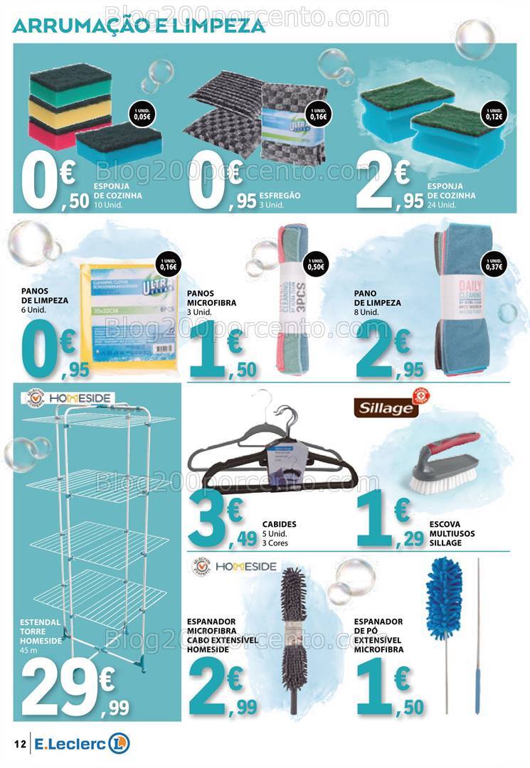 Antevisão Folheto E-LECLERC Especial Limpeza e Arrumação - 27 agosto a 8 setembro