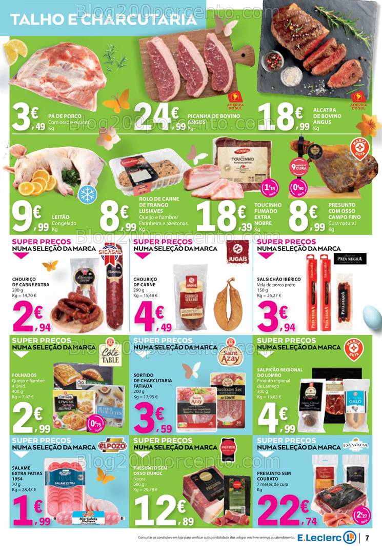 Antevisão Folheto E-LECLERC Páscoa Promoções de 8 a 21 abril