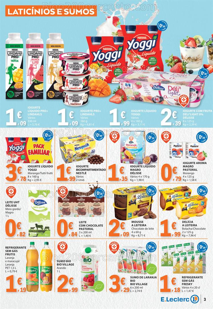 Antevisão Folheto E-LECLERC Especial pequeno Almoço Promoções de 22 abril a 4 maio