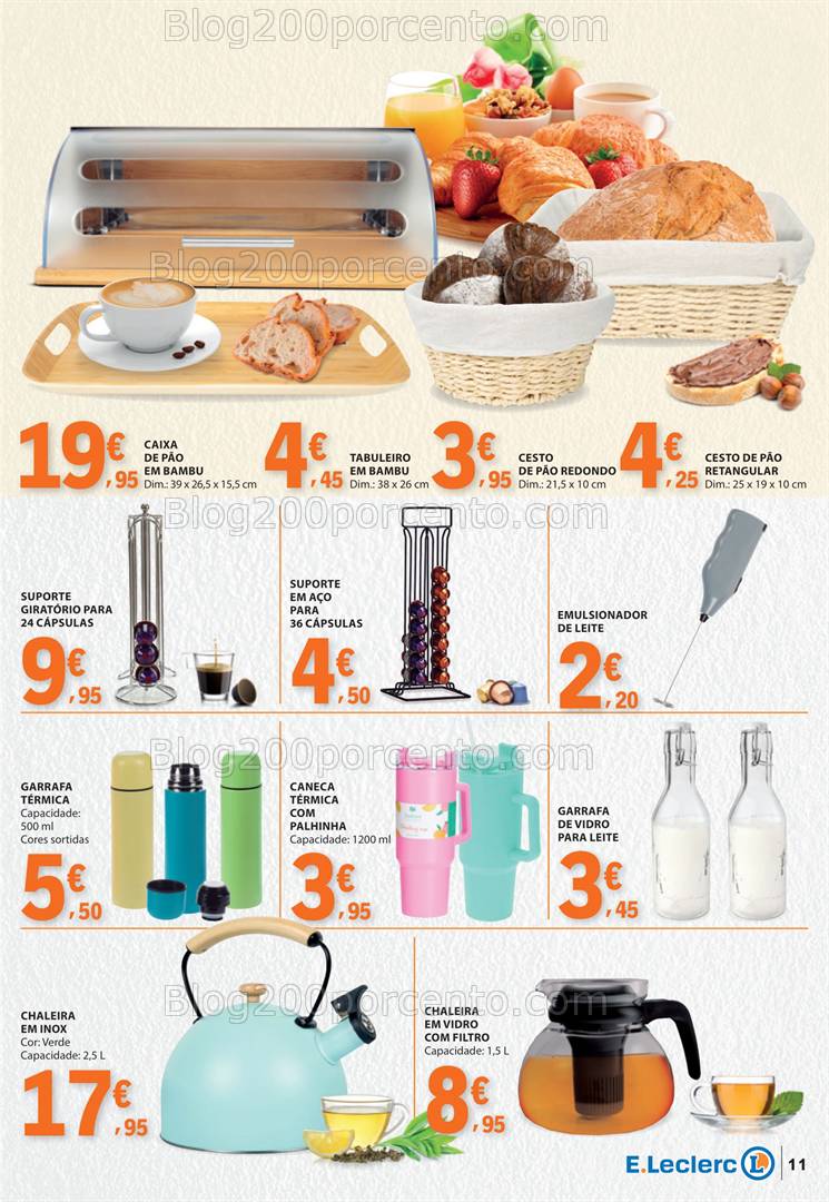 Antevisão Folheto E-LECLERC Especial pequeno Almoço Promoções de 22 abril a 4 maio
