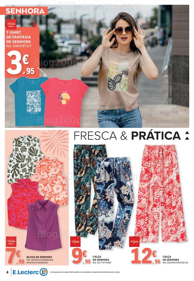 Antevisão Folheto E-LECLERC Especial Moda Primavera Verão Promoções de 13 a 25 maio all