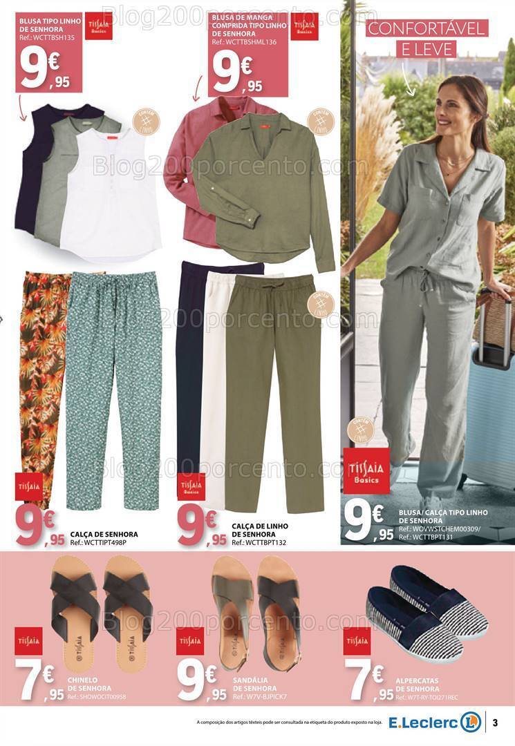 Antevisão Folheto E-LECLERC Moda Primavera - Verão Promoções de 14 a 26 maio
