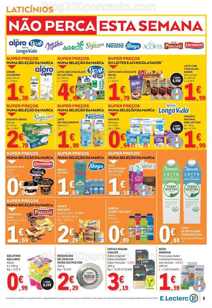 Antevisão Folheto E-LECLERC Promoções de 13 a 19 junho